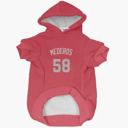 Los Angeles Angels Victor Mederos Red Gray Pet Hoodie for Dog & Cat