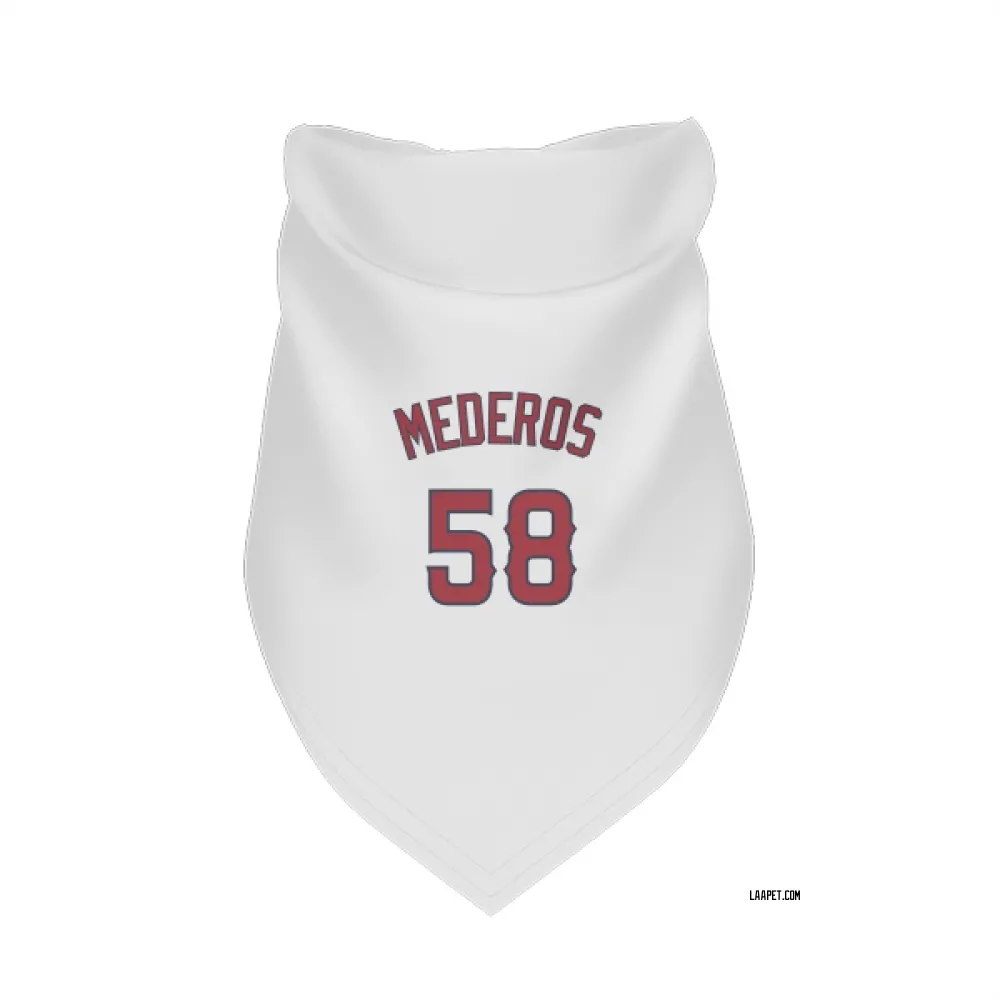 Los Angeles Angels Victor Mederos White Pet Bandana for Dog & Cat