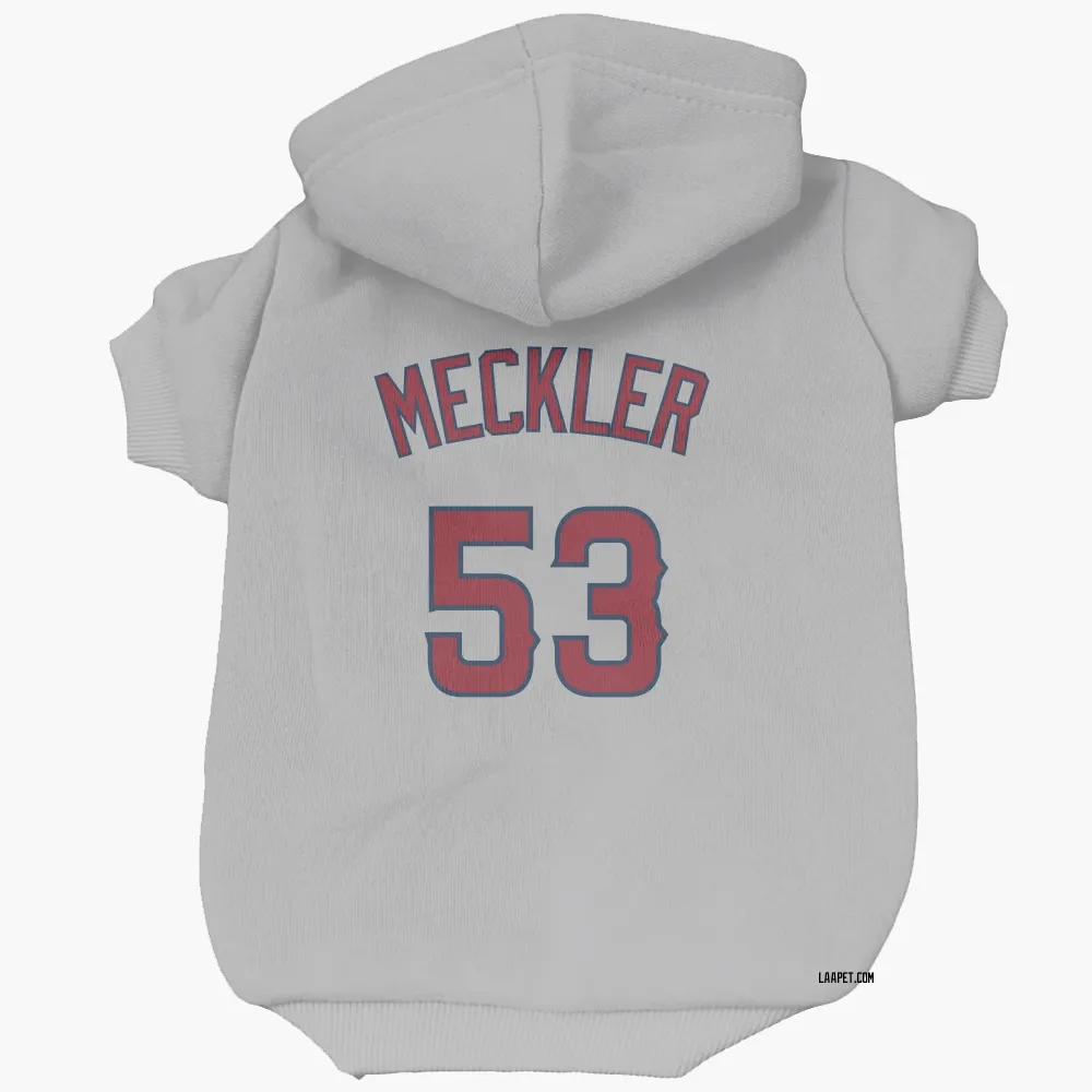 Los Angeles Angels Wade Meckler Gray Pet Hoodie for Dog & Cat