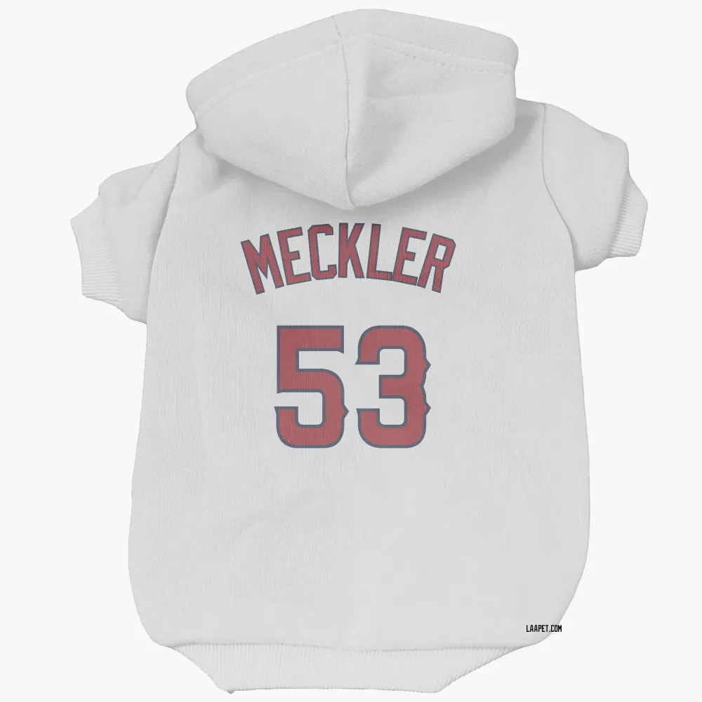 Los Angeles Angels Wade Meckler White Pet Hoodie for Dog & Cat