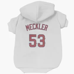 Los Angeles Angels Wade Meckler White Pet Hoodie for Dog & Cat