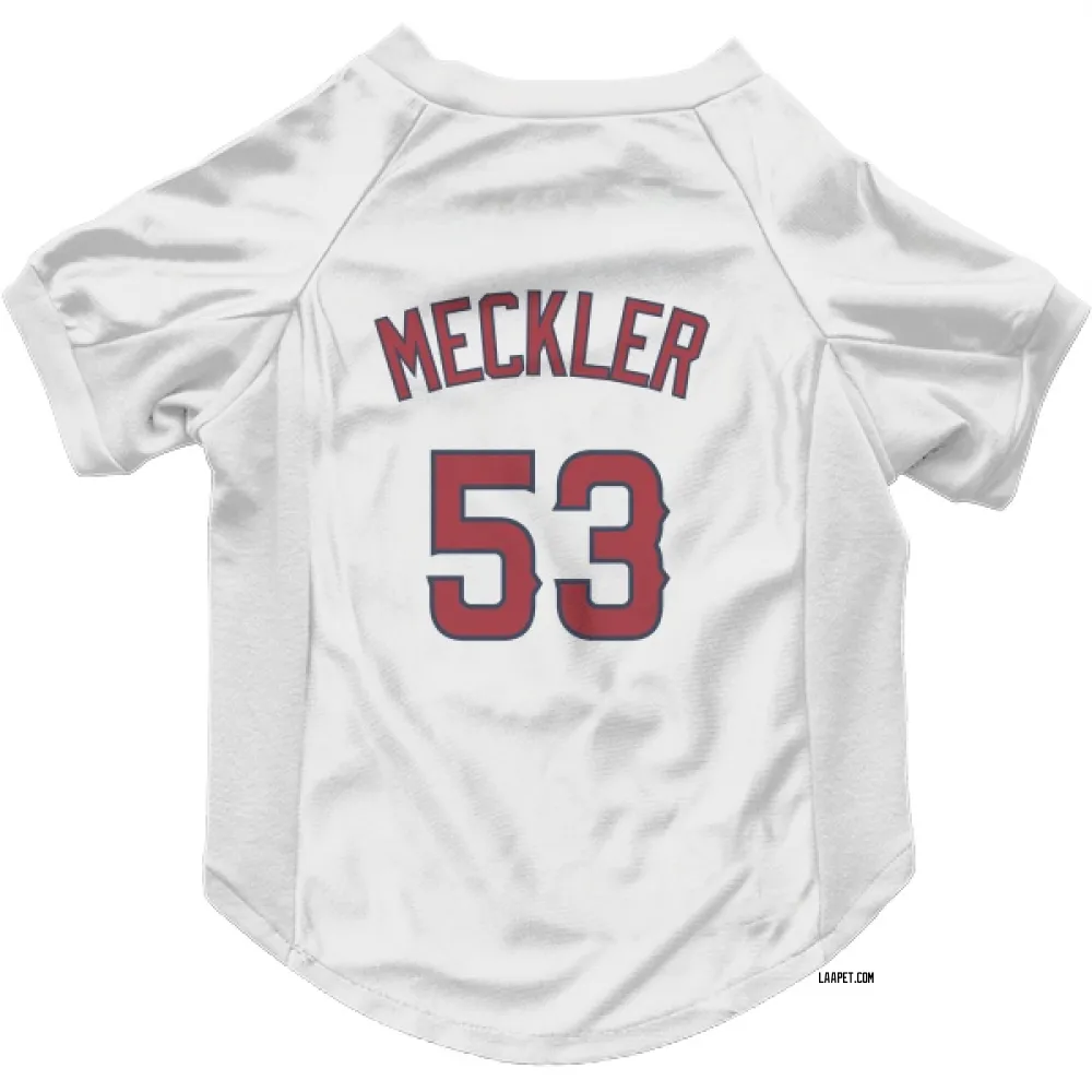 Los Angeles Angels Wade Meckler White Pet Jersey for Dog & Cat