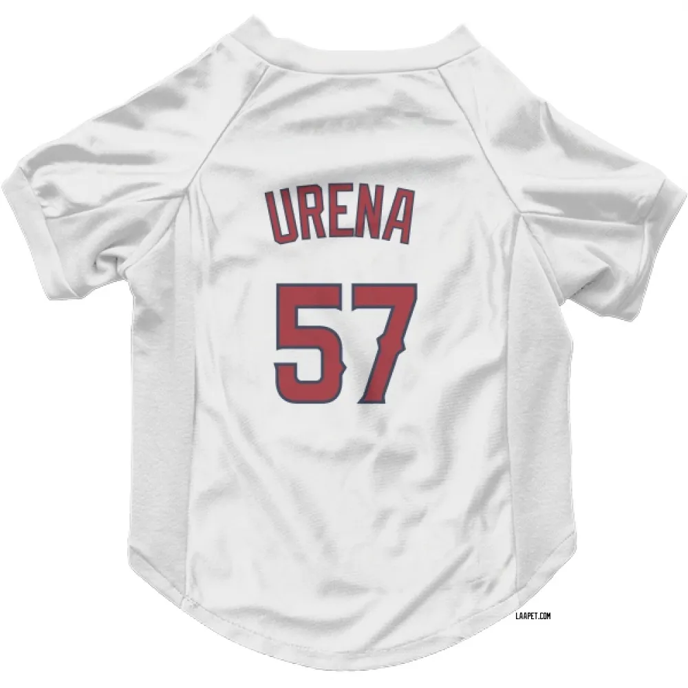 Los Angeles Angels Walbert Urena White Pet Jersey for Dog & Cat