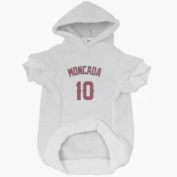 Los Angeles Angels Yoan Moncada White Pet Hoodie for Dog & Cat