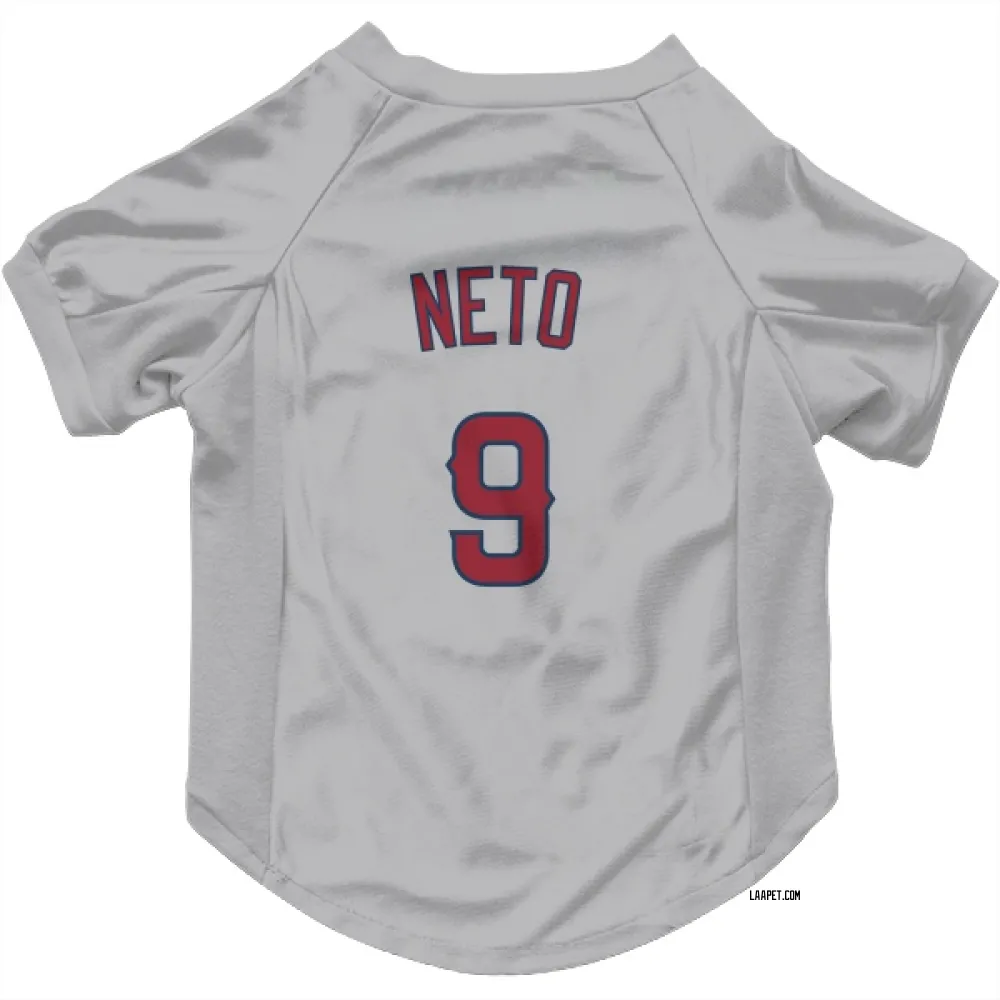 Los Angeles Angels Zach Neto Gray Pet Jersey for Dog & Cat