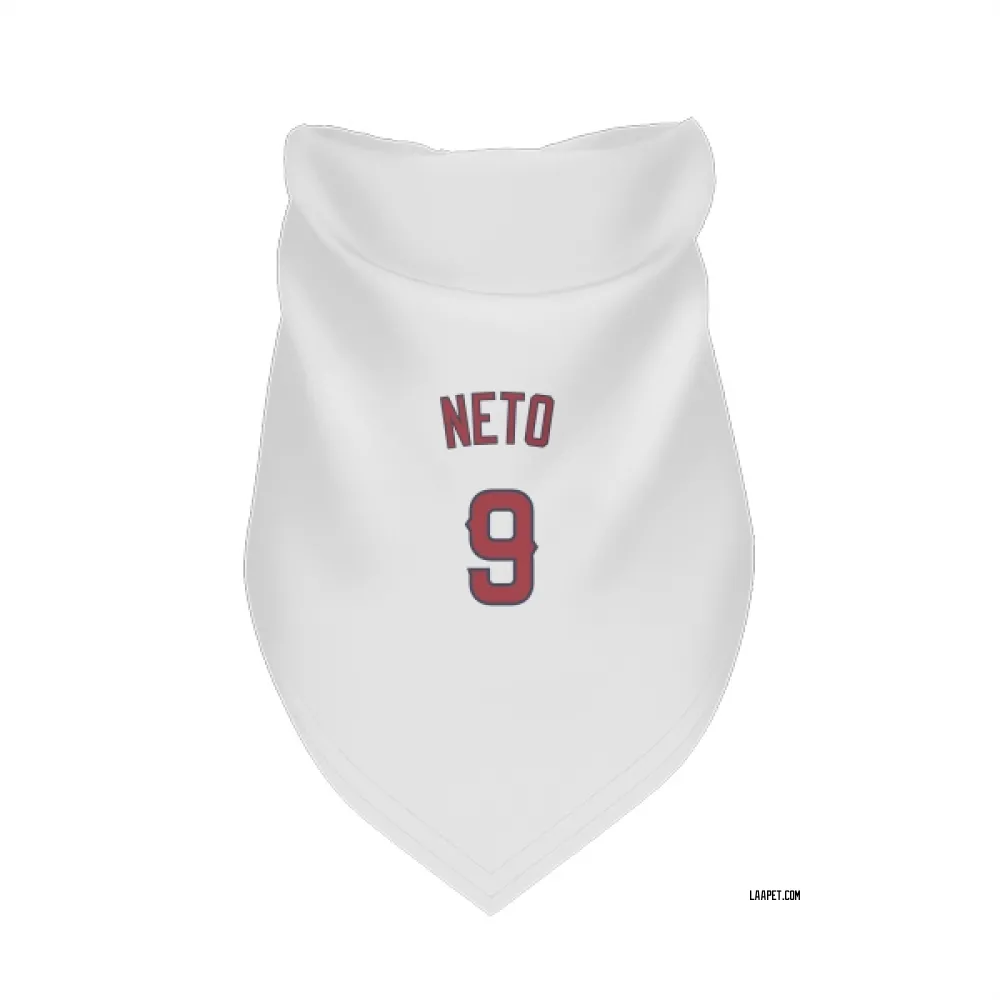 Los Angeles Angels Zach Neto White Pet Bandana for Dog & Cat
