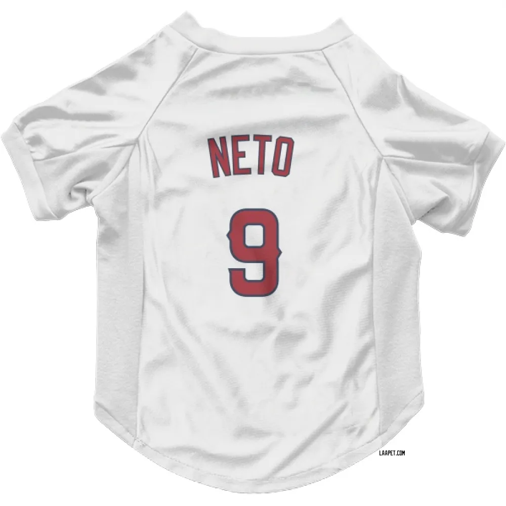 Los Angeles Angels Zach Neto White Pet Jersey for Dog & Cat